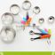 Stainless steel measuring spoons with silicone handle,Mini measuring spoon sets for home kitchen,Stainless steel cookware set
