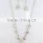 Girls unique clear stone jewelry necklace set