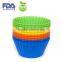 FDA FLGB agrade silicone Cup cake baking mold Pudding mold silicon muffin cup