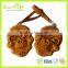 Halloween Cool Man Skull Design Retro Look Silicone Coin Pouch Purse Wallet with Zipper
