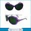 Multicolor frames with metal parts fashionable western design plastic sunglasses