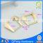 Q-9111 purse buckle metal shiny light gold ring multiduty part