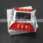 Aluminum led cat eye reflective red LED flashing solar road stud