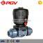 single acting double union socket PVC pneumatic diaphragm valve