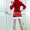 Santa Claus is Coming! cheap christmas costumes with belt sexy mother christmas costume