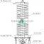 China customized vertical vibrating spiral lift elevator for ore