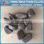 Polished black river stone pebble