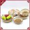 Set of 5 design eco-friendly plastic wicker woven fruit bread basket mini baskets wholesale