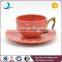 15pcs high gloss ceramic arabic tea set with acrylic stone