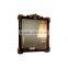 Elegant European Style Brown And Golden Hand Carved Solid Wood Dresser And Mirror(MOQ=1 SET)
