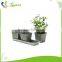 Home and garden decoration round metal flower planter and flower pots set