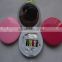 15060304 plastic oval cosmetic mirror with sewing kit
