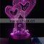 7 color changing led lamp dolphin night light with socket
