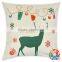 in stock merry christmas deer print washable fancy pillow case