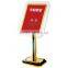 Glass display sign stands &brackets P-16