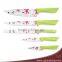 5pcs Non Stick Coating ABS Handle Kitchen Knife Set