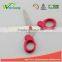 WCSC221 Premium Novelty Wholesale Soft Handle Colorful School Children Plastic Scissors Butterfly Shape New Handle Design