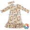 Children Causal Cotton Fox Frocks Designs New Design Girls Long Frock