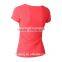 Cheap 100%cotton plain slim fit women t-shirts