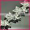 wholesale fashion white elegant flower bridal hair accessories with rhinestone for wedding decoration in bulk WHD-031