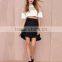 White Color Girls Fashion Short Sleeve Korean Style Gauze Cute t-shirt