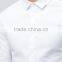 Custom Long Sleeve Spread Collar Mens Breathable 98% Cotton 2% Elastane Casual Business Slim Fit White Solid Shirts
