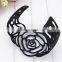Preety black rose hollow jewelry bangles for girls