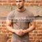 Hot Sale Longline Curved Hem T Shirt for Men OEM Cotton Spandex Long Drop Short Sleeve T Shirt Gym Fitted T Shirt