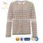 Women Striped Custom Knitted Cardigan Sweater