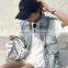 Runwaylover 5069 Chic Sexy Torn Ripped Denim Jacket Vest