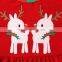 Festival stylish fall christmas deer boutique children clothing suit ruffle sets