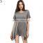 women's 80% cotton 20% polyester plain organic cotton logo t-shirts