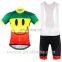 2016 new cartoon cute smile emojy women girl men boy children unisex cycling jerseys sets outdoor sport jersey clothes