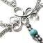 Beach Anklets For Women 2017 Hot Retro Hollow Pattern Handmade Beaded Multi Tassel Chain Anklets