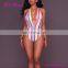2017 New Swimwear Stripe Swimsuit Bikini One Piece Swimsuit Woman