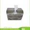 Dual purpose centre pull paper dispenser stainless steel wet wipe holder