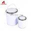 0.L Round white metal tin can packing metal tin can