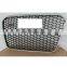 Honeycomb Center Grill Silver Grille RS5 Style Fit 2013-2016 for Audi A5 S5 RS5
