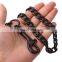 New black stainless traction rope pet leash for dog training