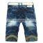 DiZNEW Custom men jeans distressed own brand short denim