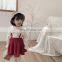 6533/Beige hot selling spring fashion cherry girls shirt sweet turn down collar shirt