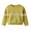 2020 Children Clothes Cotton Top Long Sleeve Solid Color Baby  Girls Boys Fleece Hoodie