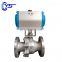 2 Piece Stainless Steel Ball Pneumatic Drive Ball Valve With Actuator For Acid