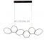 Creative Simple Chandelier Black Ceiling Light Cafe Decoration Light Modern Chandelier For High Ceilings