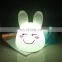 High quality  Christmas Easter lovely rabbit gifts nursery silicone baby night light