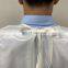 Washable Ppe Waterproof Protective Gown Reusable Polyester+ TPU Yellow Blue with Elastic Cuff Isolation Gowns