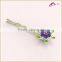 Fashion Colored Crystal Flower Hair Bobby Pins For Kids Accessories