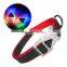 dog collar with LED light and reflective film colorful at night ,durable collar for dogs