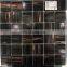 Square Background orange hand painted glass mosaic and Wall Tile decoration H455001