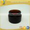 50ml amber face cream glass jar with black lid / amber cosmetic jar
